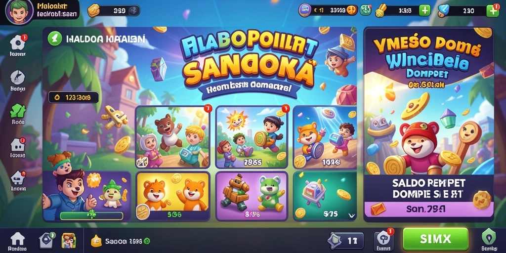 Tampilan awal aplikasi 8G8G yang menarik.