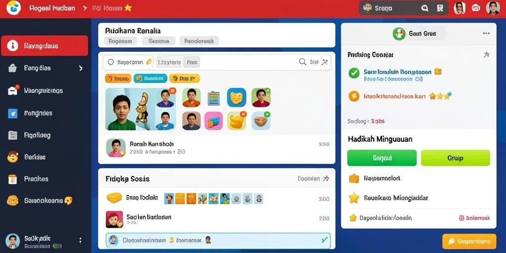 Tampilan antarmuka yang user-friendly dan modern.
